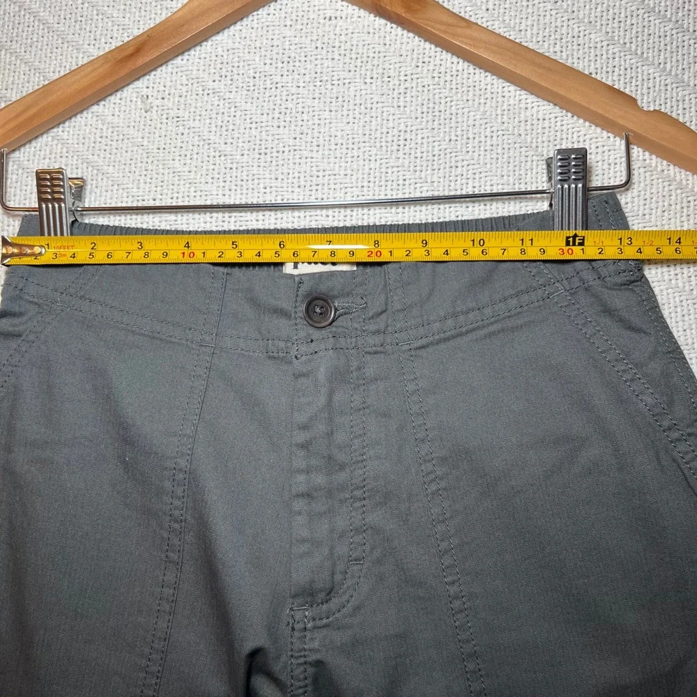 Pact Organic Cotton Twill Ankle Zip Joggers Charcoal Hiking Utility Pants XS